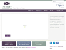 Tablet Screenshot of infinityconferences.com